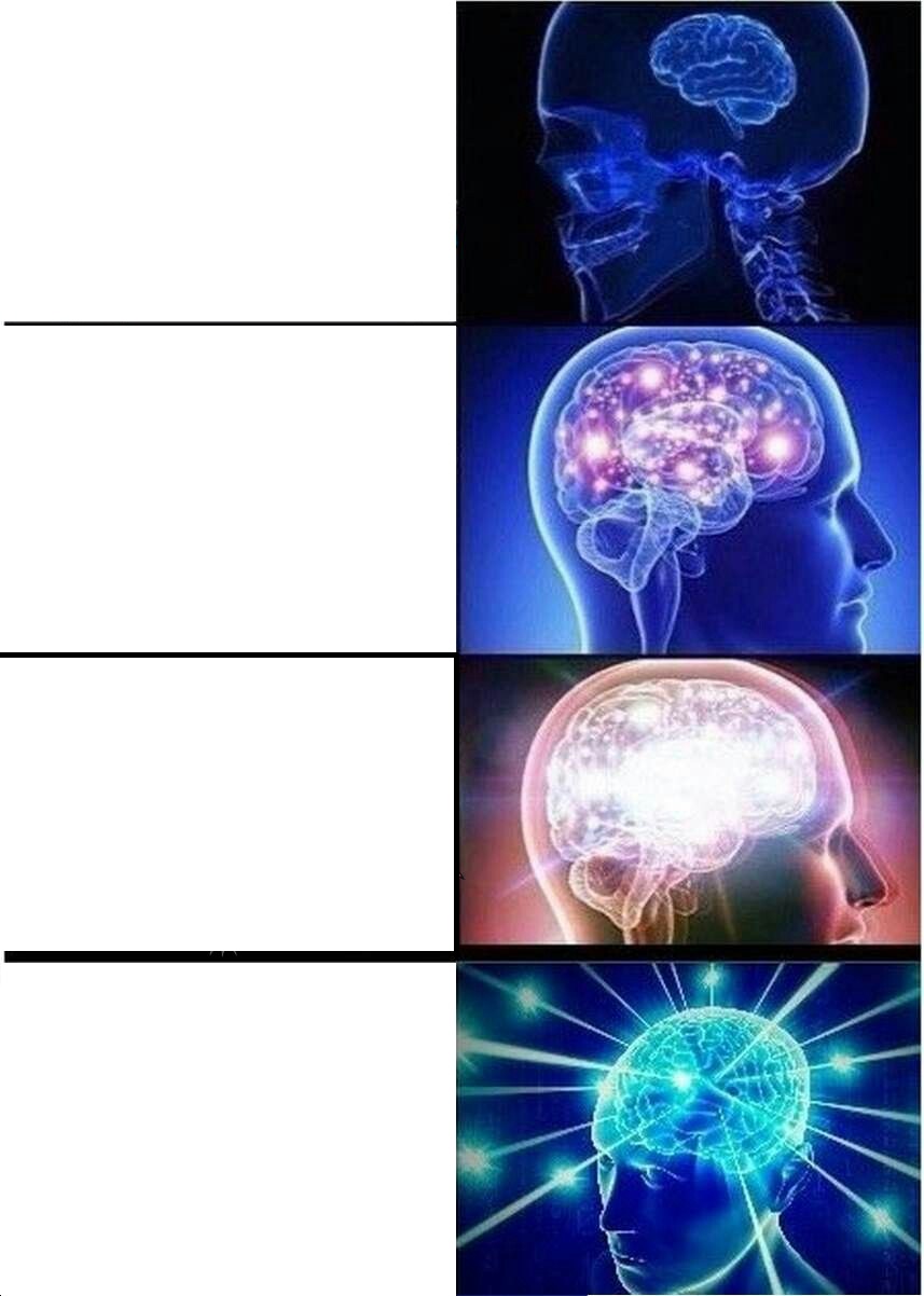 Expanding Brain meme about Pela